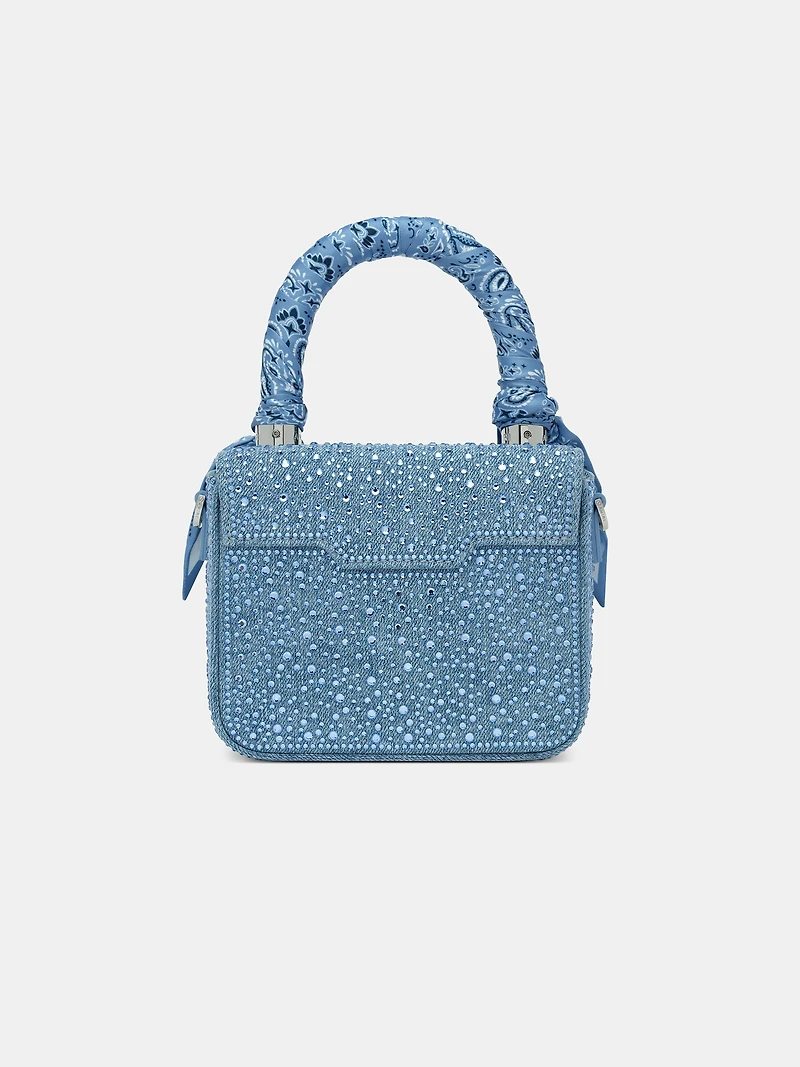 WOMEN - WOMEN'S CRYSTAL DENIM MICRO MA BAG - True Blue