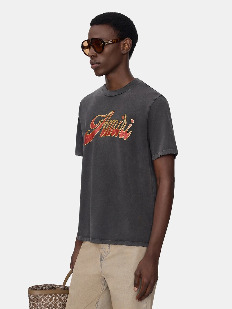 AMIRI GROOVY TEE - BLACK