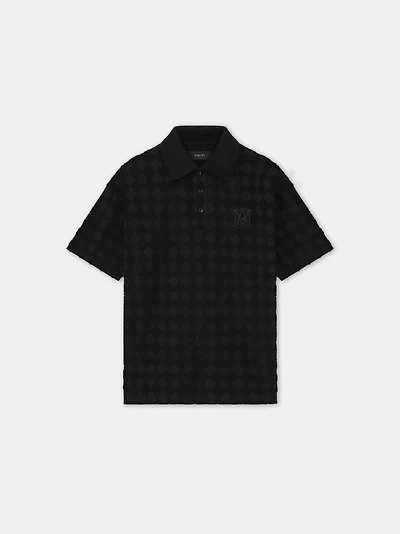 MA QUAD TOWELING POLO - Black