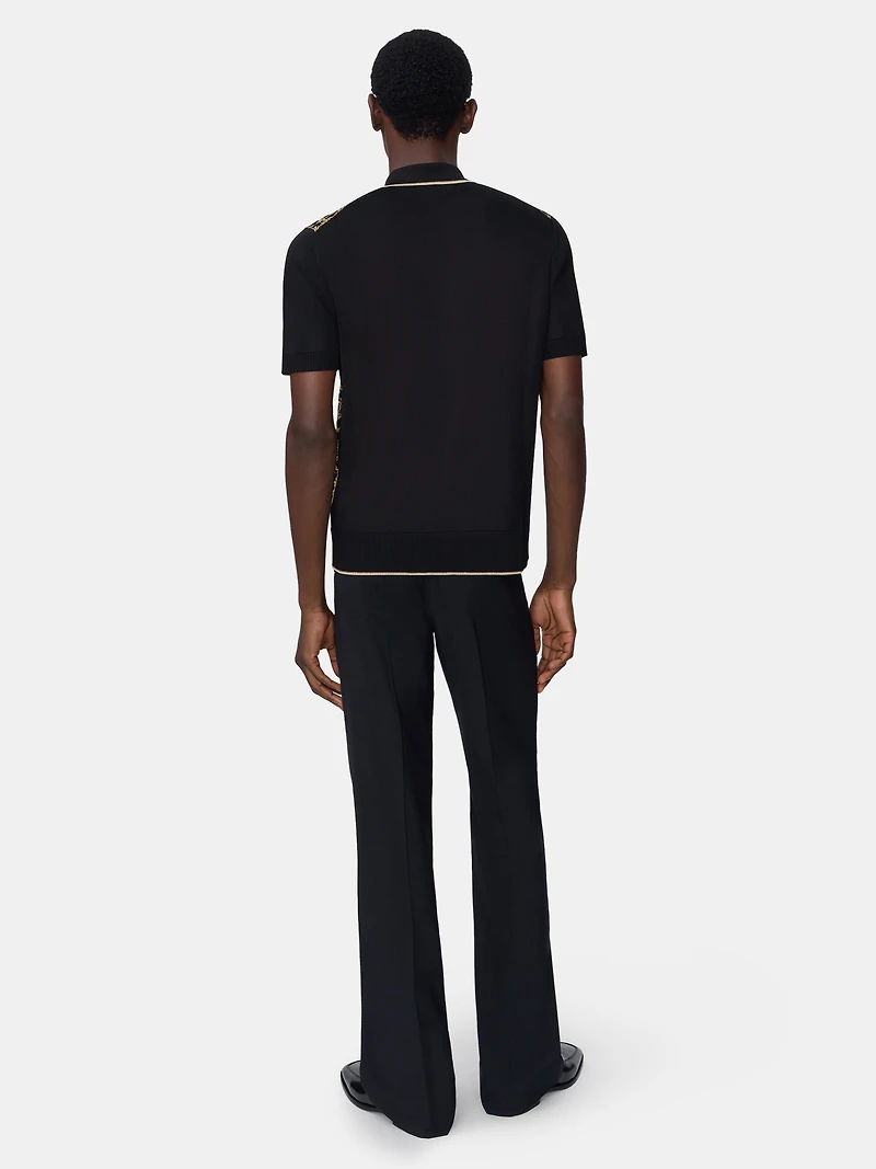 MA QUAD ZIP POLO - BLACK