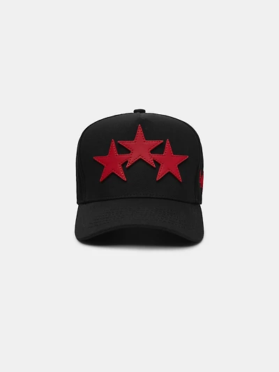 THREE STAR STAGGERED AMIRI FULL CANVAS HAT