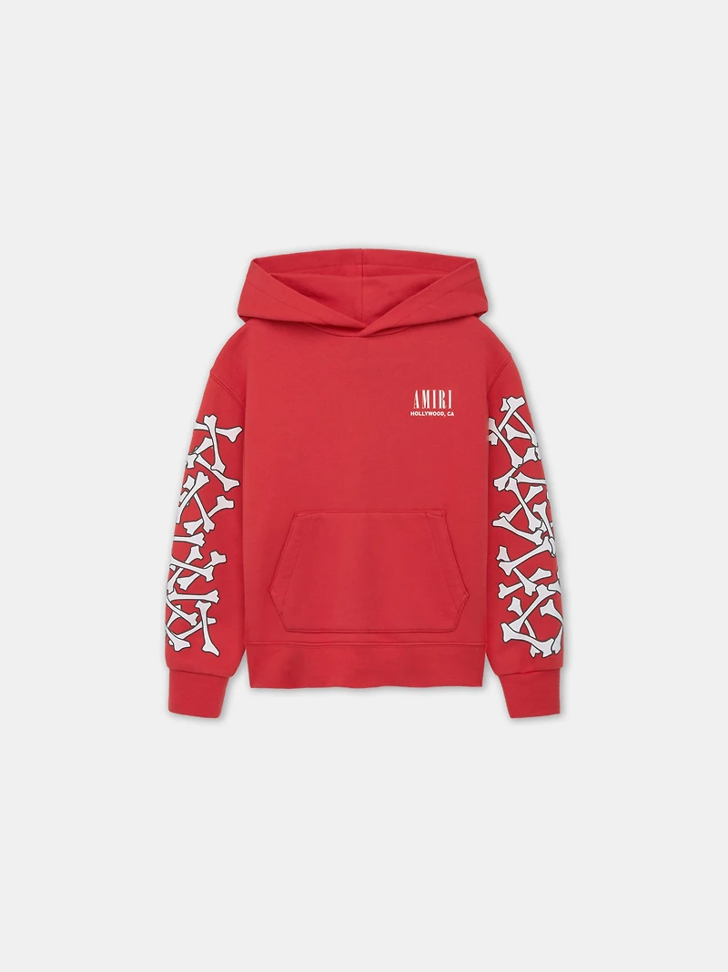 KIDS - KIDS' BONES HOODIE Red