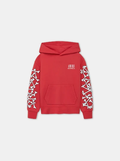 KIDS - KIDS' BONES HOODIE Red