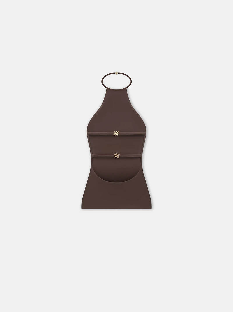 WOMEN - WOMEN'S HALTER TOP Walnut Brown