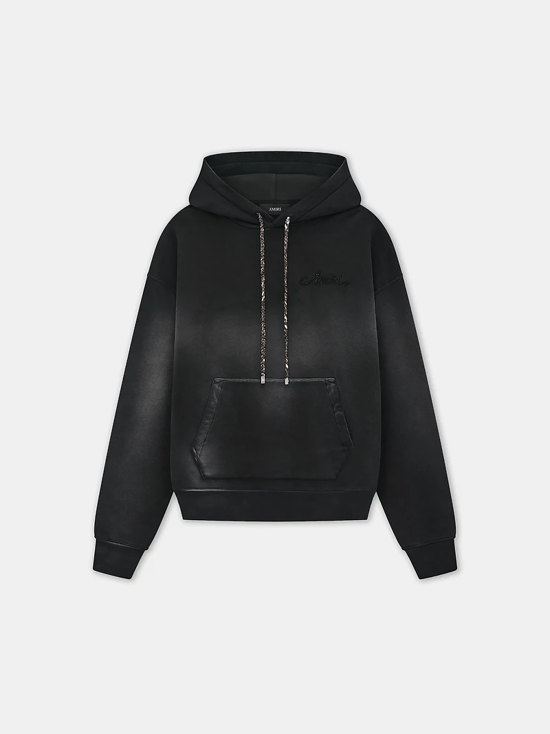 BLEACH BANDANA OVERSIZED HOODIE - Black