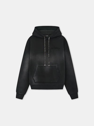 BLEACH BANDANA OVERSIZED HOODIE - Black