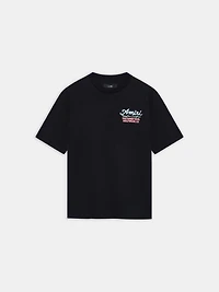AMIRI NEON LIGHTS OVERSIZED TEE - BLACK