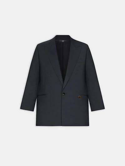 SINGLE-BREASTED TUXEDO JACKET - BLACK