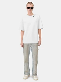 AMIRI SCRIPT SKATER TEE - White