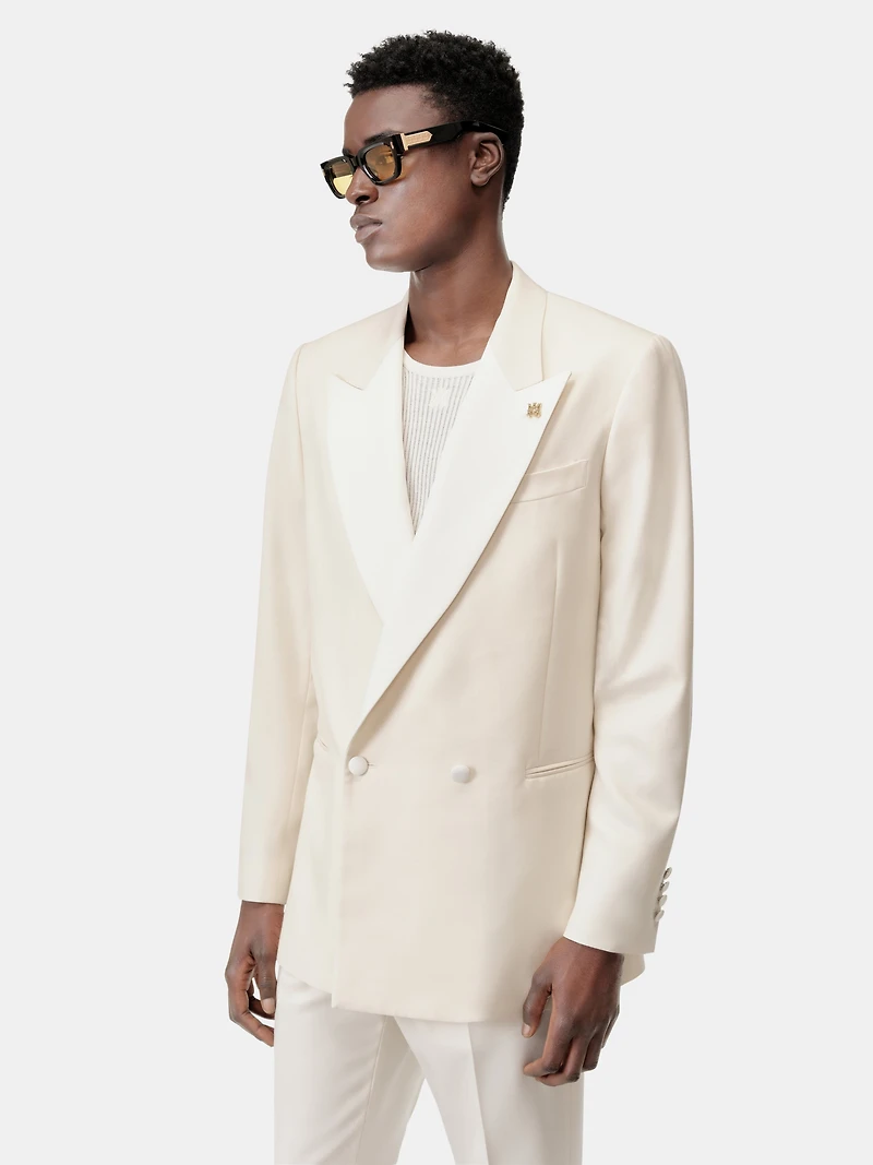 MA DOUBLE-BREASTED BLAZER - Alabaster