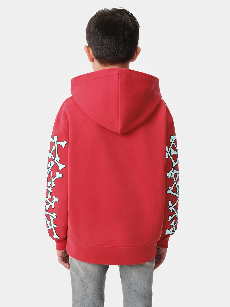 KIDS - KIDS' BONES HOODIE Red