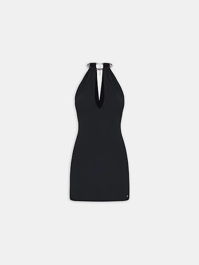 WOMEN - WOMEN'S EMBELLISHED MINI DRESS BLACK