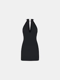 WOMEN - WOMEN'S EMBELLISHED MINI DRESS BLACK