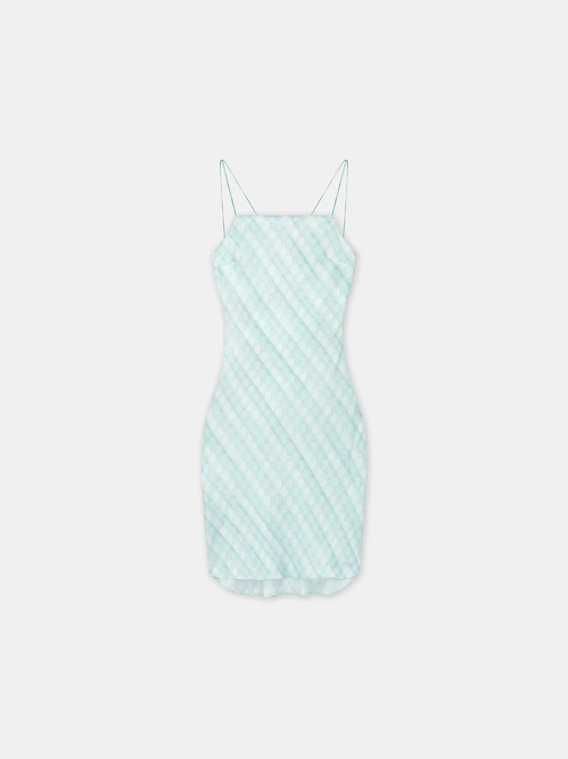 WOMEN - WOMEN'S MA QUAD OPEN BACK SLIP DRESS Ice Blue