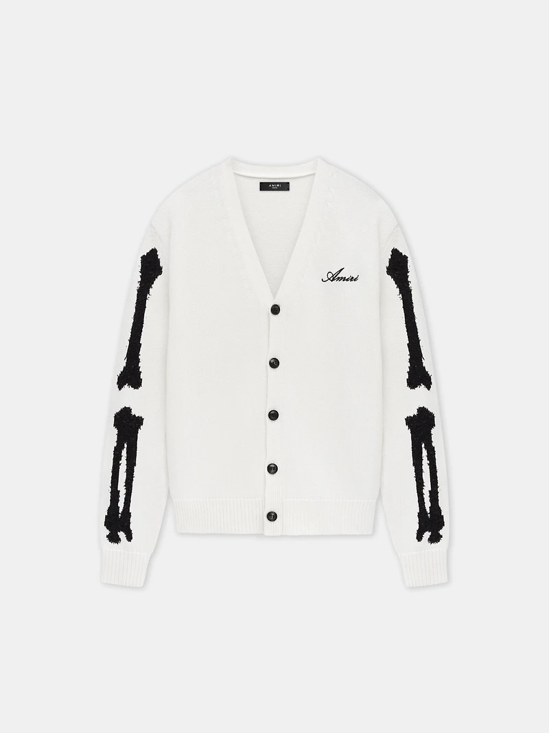 BONES CARDIGAN - White