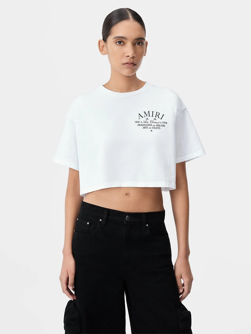 WOMEN - WOMEN'S ARTS DISTRICT CROPPED TEE White