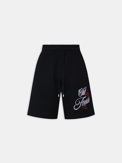 CLUB AMIRI CROCHET SHORT - BLACK