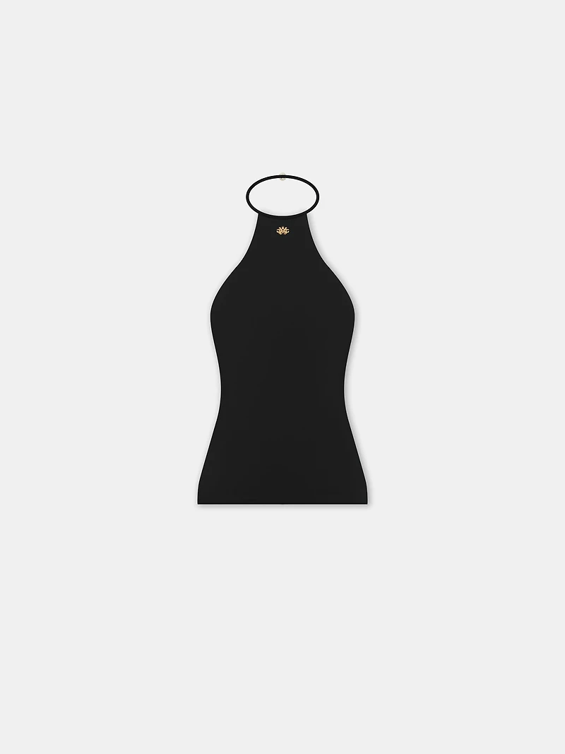 WOMEN - WOMEN'S HALTER TOP Black