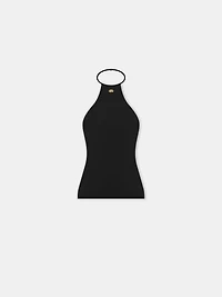 WOMEN - WOMEN'S HALTER TOP Black