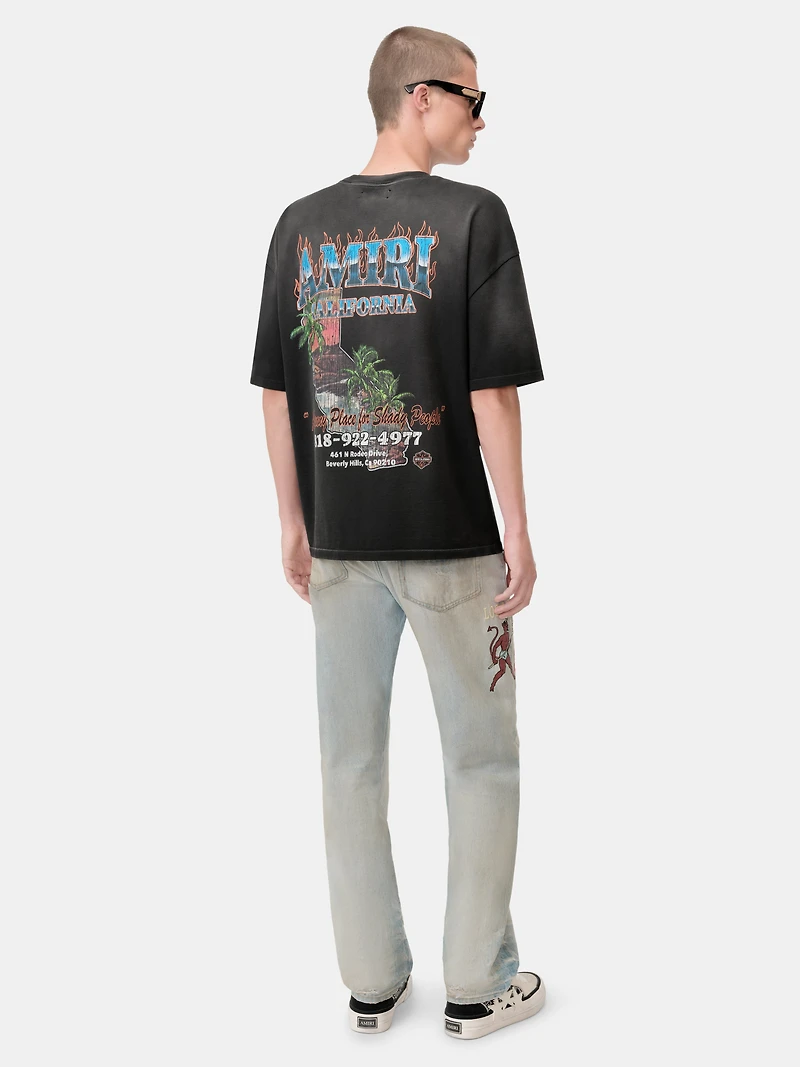 EMBROIDERED SINNERS JEAN - Perfect Antique Indigo