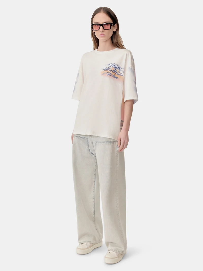 WOMEN - WOMEN'S FOLLOW ME OVERSIZED TEE Ivory
