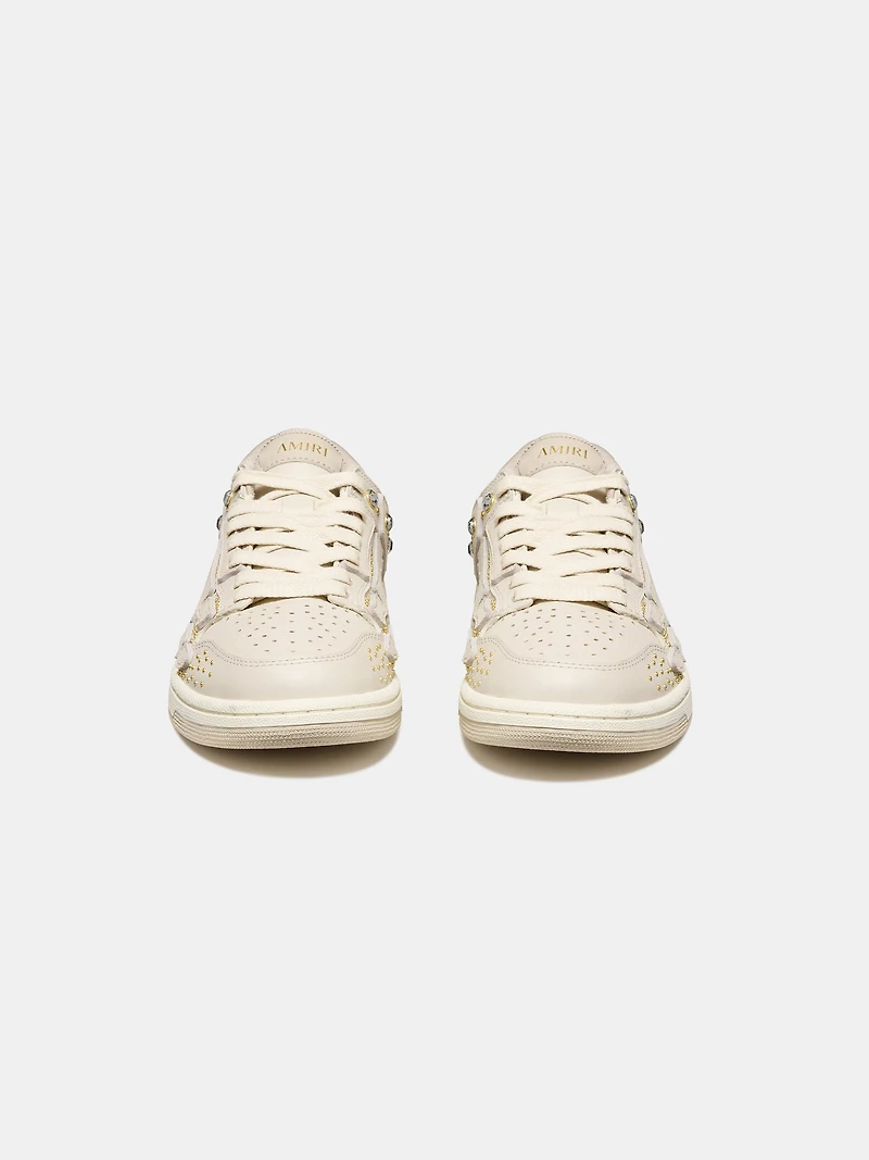 WOMEN - WOMEN'S CRYSTAL STUDDED SKEL TOP LOW ALABASTER