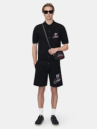 CLUB AMIRI CROCHET SHIRT - BLACK