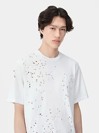 MA SHOTGUN EMBROIDERED TEE - White