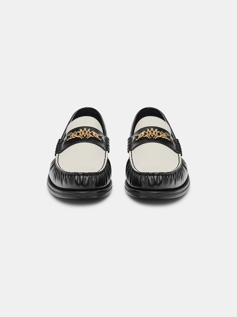 TWO TONE MA CHAIN LOAFER - Black