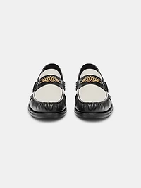 TWO TONE MA CHAIN LOAFER - Black
