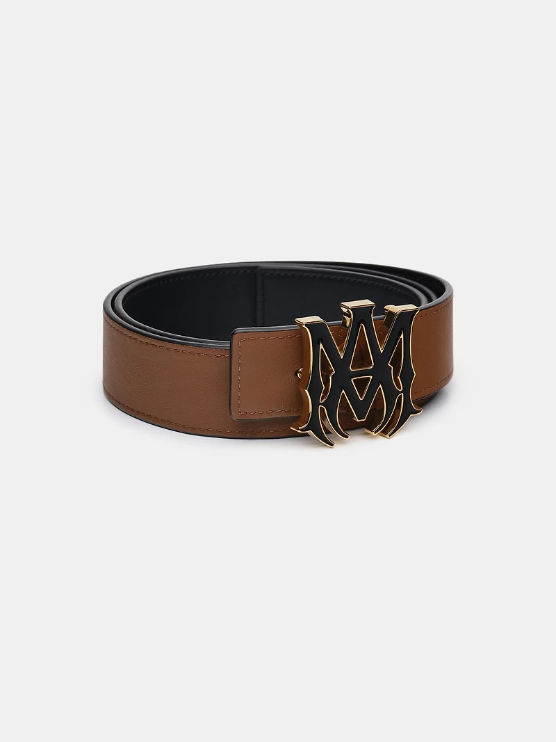 MA 4CM ENAMEL BELT - Black Brown