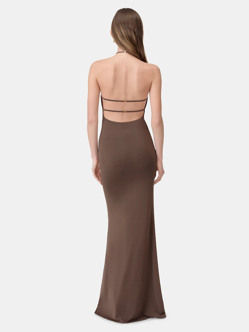 WOMEN - WOMEN'S HALTER TOP Walnut Brown