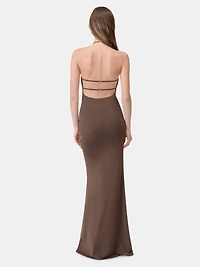 WOMEN - WOMEN'S HALTER TOP Walnut Brown