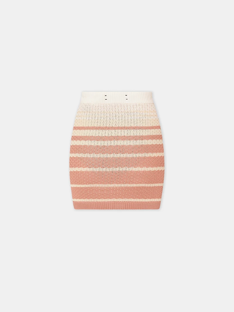 WOMEN - WOMEN'S STRIPE MINI SKIRT Dusk Pink