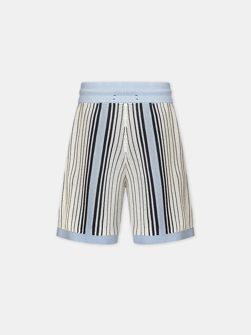 AMIRI SCRIPT STRIPE SHORT - Ashley Blue