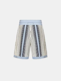 AMIRI SCRIPT STRIPE SHORT - Ashley Blue