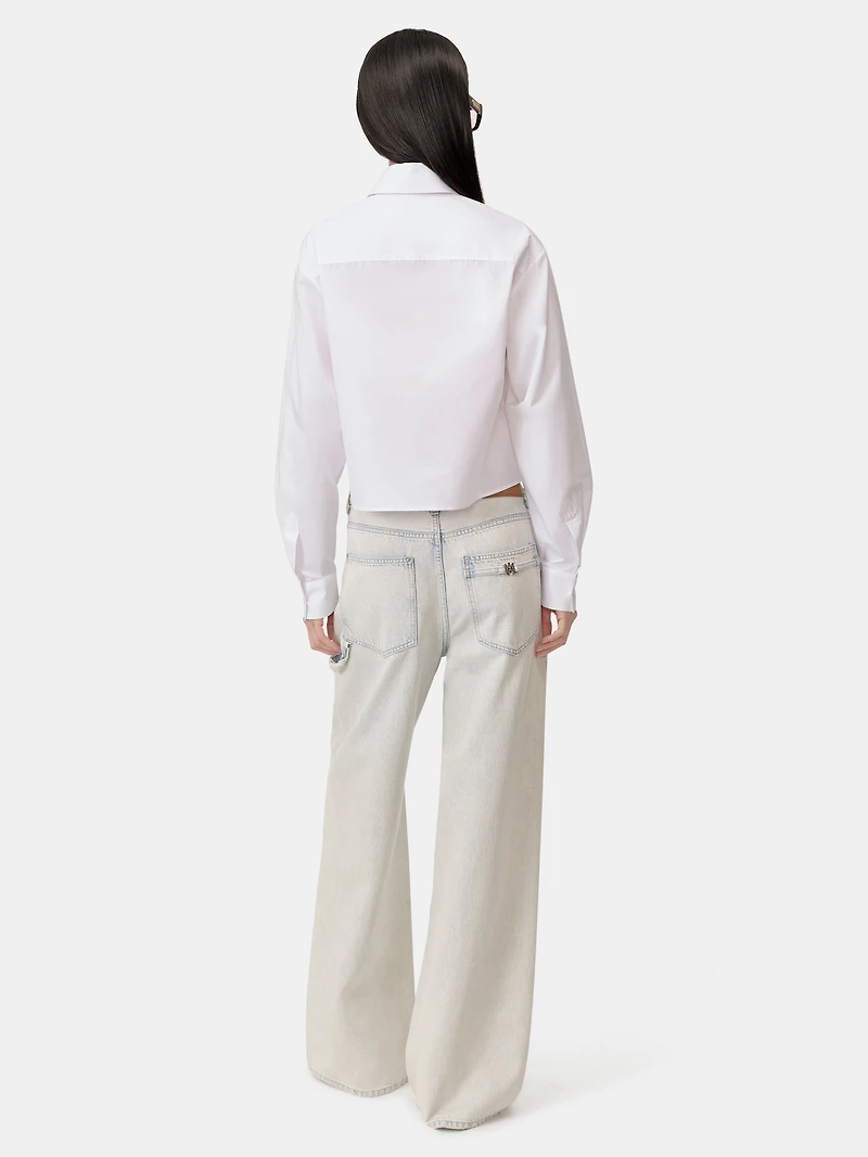 WOMEN - WOMEN'S AMIRI POPLIN SHIRT Alabaster