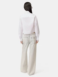 WOMEN - WOMEN'S AMIRI POPLIN SHIRT Alabaster