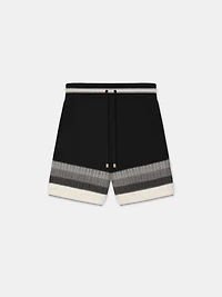 MA STRIPED SHORT - BLACK