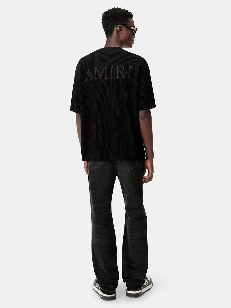 AMIRI CROCHET MESH TSHIRT