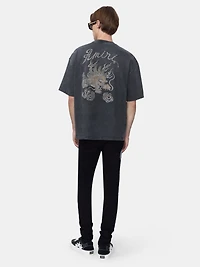 AMIRI DRAGON OVERSIZED TEE - BLACK