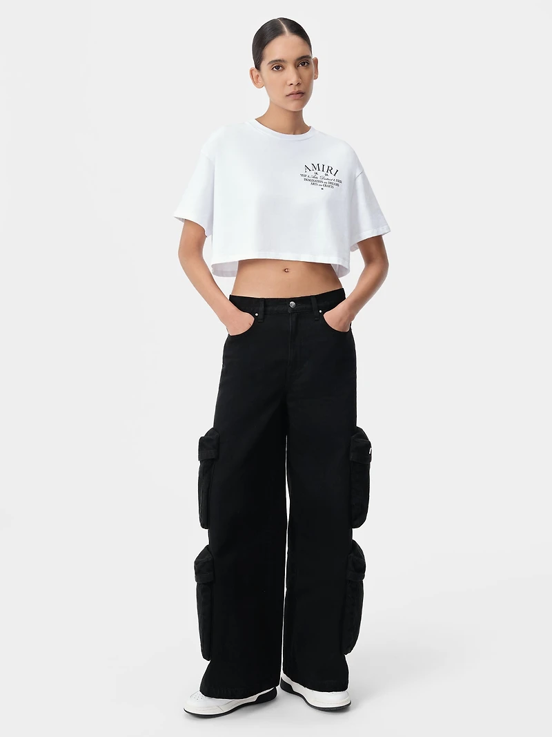 WOMEN - WOMEN'S ARTS DISTRICT CROPPED TEE White