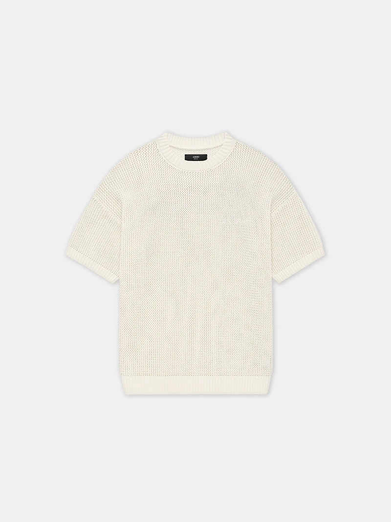 AMIRI CROCHET MESH TSHIRT - Ivory