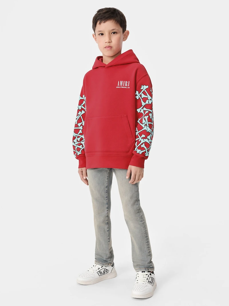 KIDS - KIDS' BONES HOODIE Red