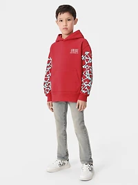 KIDS - KIDS' BONES HOODIE Red