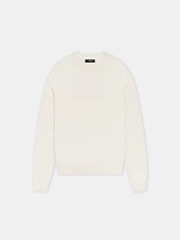 LONG SLEEVE CREW-ALABASTER
