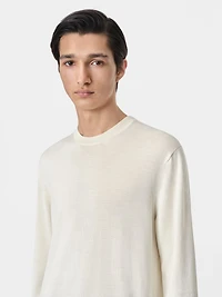LONG SLEEVE CREW-ALABASTER
