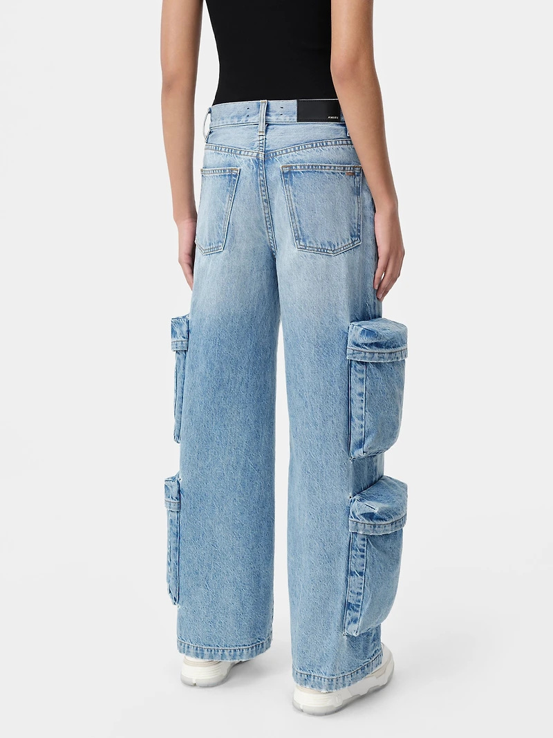 WOMEN - WOMEN'S BAGGY CARGO JEAN ANTIQUE INDIGO