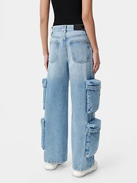 WOMEN - WOMEN'S BAGGY CARGO JEAN ANTIQUE INDIGO