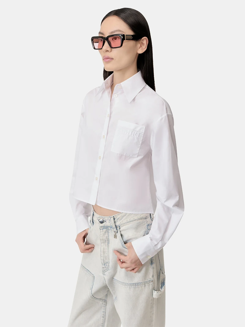 WOMEN - WOMEN'S AMIRI POPLIN SHIRT Alabaster